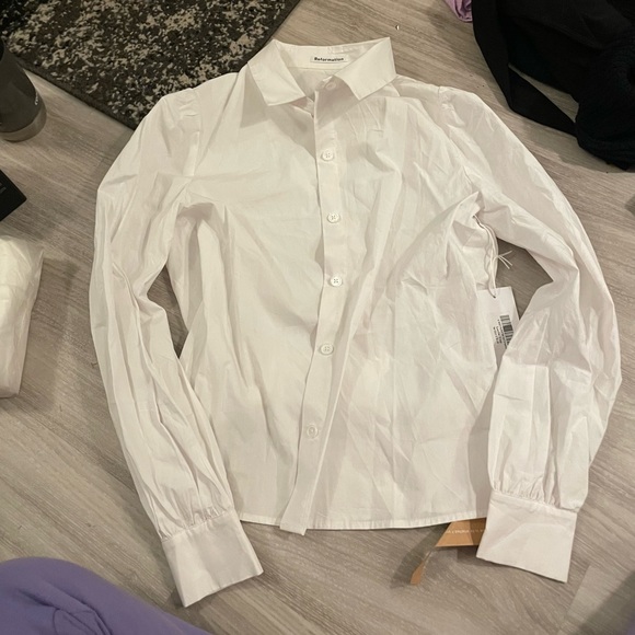 NWT Reformation Layla Top in White - Picture 2 of 5